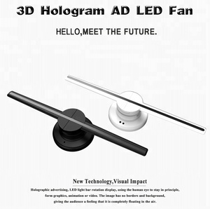 2018 חדש עיצוב 42cm הולוגרמה wifi 3d led מאוורר תצוגה, סין מפעל 3D הולוגרמה הולוגרפית מקרן 3D LED מאוורר עבור פרסום - Product Image 6