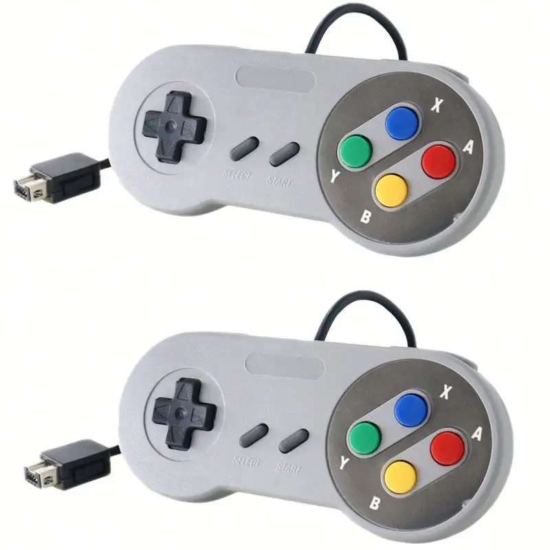 Ucuz Toptan Klasik Mini Kablolu Oyun Denetleyicisi Için Süper Nintendo Klasik Edition SNES Klasik Mini Oyun Konsolu Joystick