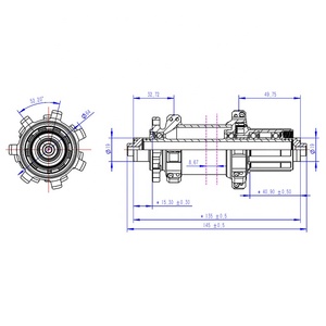MT - 036F / RCB fabrika 20 28 delik bisiklet arka Hub orta motorlu e-bisiklet MTB Hub karbon düz çekme dağ bisikleti Hub - Product Image 5