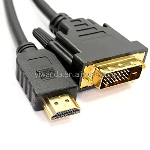 도매 1.8 메터 HDMI DVI 어댑터 케이블 고속 데이터 케이블 24 천개 골드 도금 커넥터