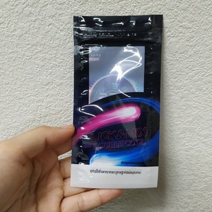 Sacs holographiques en Mylar, emballage plastique transparent et imprimé personnalisé, à fermeture éclair, 1g/3g/5g/7g/10g, 100 unités - Product Image 2