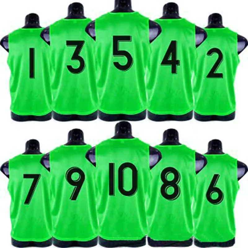 Großhandel günstige 100% polyester sport lätzchen fußball training weste