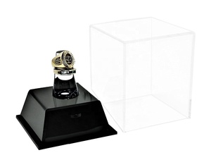 Custom Clear Acrylic <strong>Championship</strong> School <strong>Ring</strong> <strong>Display</strong> Case with Drawer for Store - Product Image 1
