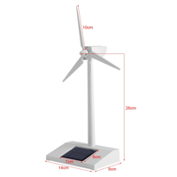 Gelsonlab HSTM-001 Mini éolienne solaire jouet, modèle d'éolienne de bureau, éoliennes solaires pour jouet éducatif