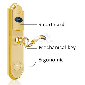 Serrure de porte d'hôtel sans clé RFID à prix de gros, système de gestion gratuit, serrure à mortaise à pêne dormant, Dubaï - Product Image 3