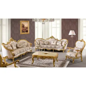 Gold Leaf furniture Luxury Classical Sofa