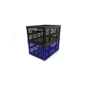 PP Kunststoff Hoch leistungs Kunststoff Aufbewahrung sbox Kunststoff zusammen klappbare Kisten für Lebensmittel Obst Gemüse Einkaufs korb für Supermarkt