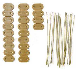 Canisse écologique double face avec assemblage facile PVC <span class=keywords><strong>Gris</strong></span> <span class=keywords><strong>Perle</strong></span> Cadre en bois traité sous pression - Product Image 1