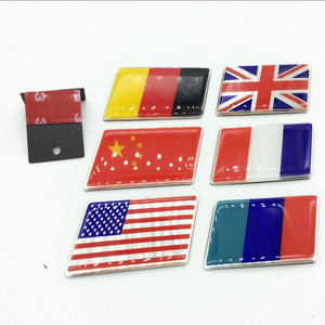 Custom Metal <strong>Car</strong> Grill Emblem USA Germany <strong>UK</strong> France Flag <strong>Badge</strong> - Product Image 2