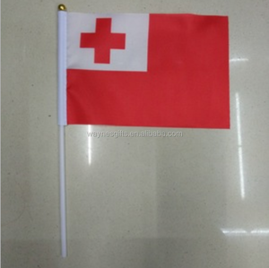 Banderas de mano de Tonga de marcado personalizado para eventos deportivos para exhibir el espíritu del equipo - Product Image 2