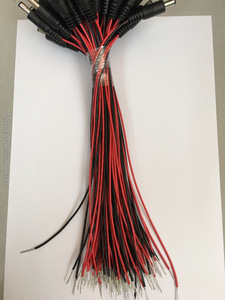 Conector CC China 1007 20Awg 5.5X2.1 RoHS para 300V 80C para Electrónica, Arnés de Cables Rojo y Negro, Cableado Eléctrico - Product Image 5