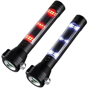 Auto Taschenlampe Solar betriebene taktische Taschenlampe Multifunktions-Outdoor-Auto LED-Taschenlampe mit 2000mAh Batterie - Product Image 3