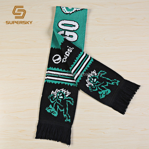 Fuente de la fábrica de China buena calidad de diseño personalizado bufanda de fútbol - Product Image 3
