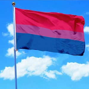 Enviar ahora personalizado 90*150cm Bisexual Gay Pride Rainbow LGBT Bandera Rosa Púrpura Azul Bandera - Product Image 3