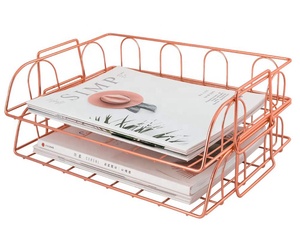<span class=keywords><strong>Organisateur</strong></span> de plateau en métal empilable, fournitures de <span class=keywords><strong>bureau</strong></span>, <span class=keywords><strong>organisateur</strong></span> de <span class=keywords><strong>bureau</strong></span>, dossier à lettres et documents - Product Image 1