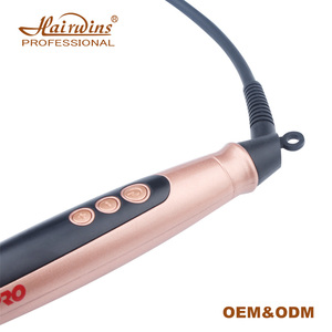 Bigoudis pour cheveux longs, 3 pouces, en or rose, fer à friser <span class=keywords><strong>chauffant</strong></span> LCD - Product Image 5