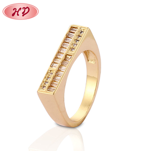 18K oro da sposa zircone anello nuziale per donna elegante forma religiosa lega ridimensionabile e rame pietra preziosa placcatura artigianale - Product Image 2