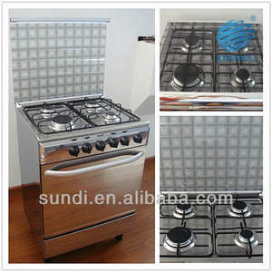 Cocina de Gas Grande con <span class=keywords><strong>Llama</strong></span> <span class=keywords><strong>Azul</strong></span>, Horno Eléctrico, <span class=keywords><strong>Estufa</strong></span> de Gas con 4 Quemadores de 24 Pulgadas para Pizza - Product Image 3