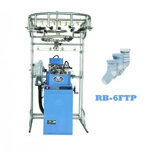 Cotton Socks Making Machine New Design Jacquard Italian Rb 6ftp Terry Plain Spare Parts Provided 1 YEAR Online Support Retail