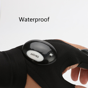 Senter LED Sarung Tangan Tanpa Jari Tahan Air Sarung Tangan Keselamatan Alat Pancing Ajaib - Product Image 3