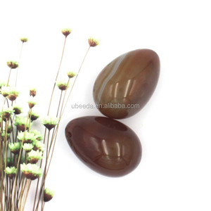 Makul fiyat delinmiş çakra şifa taşları kırmızı Carnelian Yoga yumurtaları - Product Image 4