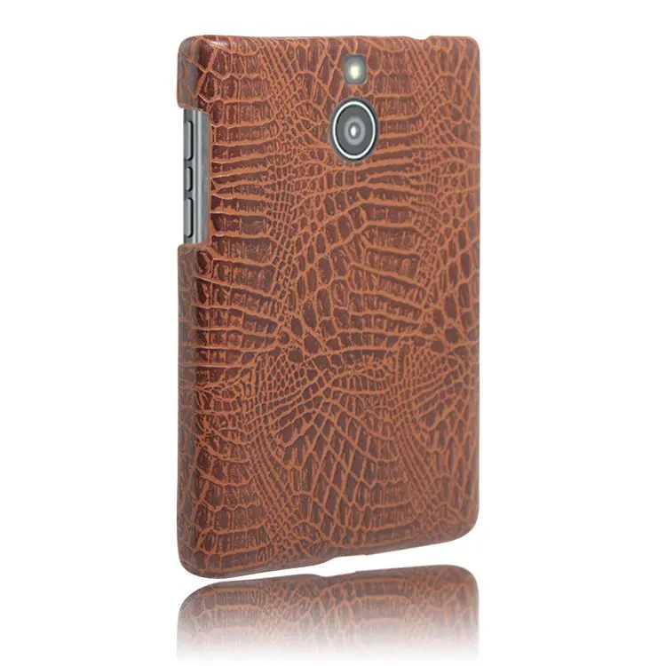 Crocodile Leather Case For Blackberry Passport Silver Edition