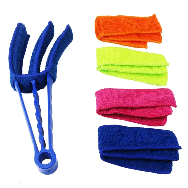 Hot selling Window Blinds Duster 4 Pack Brush for Air Conditioner shutters Dust Collector Cleaning Cloth Tool