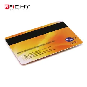 Evrensel ATM kartı boyutu plastik manyetik kart, imza paneli kartları, sadakat RFID kart