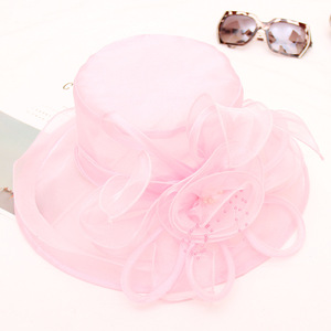 Nouvel arrivage Kentucky Derby Wide Brim <span class=keywords><strong>Church</strong></span> <span class=keywords><strong>Sinamay</strong></span> <span class=keywords><strong>Hats</strong></span> Plain Top Hat Adultes Outdoor Daily Use Character Organza Decoration - Product Image 6