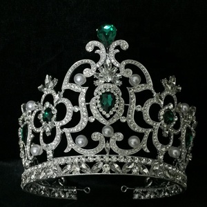 All'ingrosso della fabbrica d'argento fatto a mano bella corona di cristallo d'oro Miss vincitore del mondo - Product Image 4