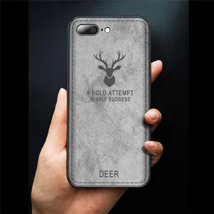 3D dập nổi Giáng Sinh Xmax deer trường hợp đối với iphone x chống vân tay có thể giặt chống sốc mềm tpu trường hợp đối với iphone x 8 7 cộng với