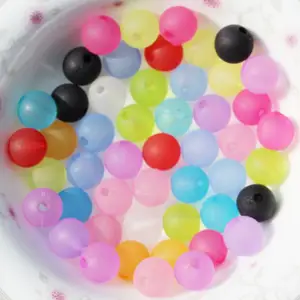 Wholesale High Quality Transparent Acrylic Matte Beads Ball