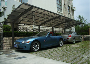 Fournisseur d'usine Hangmei, abri de voiture en aluminium pour le soleil, pour le parc, de haute qualité, facile à monter soi-même, élégant, en aluminium/PC solide, abri de voiture pour la maison - Product Image 5