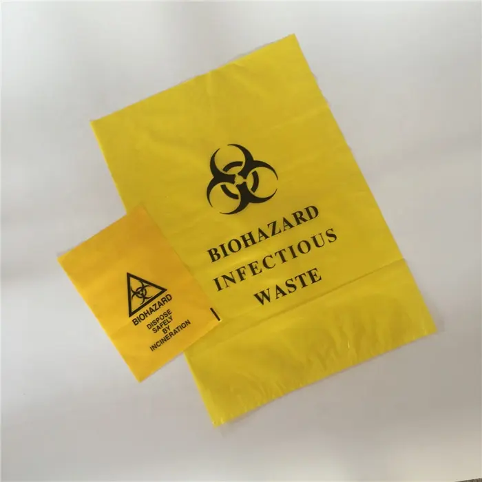 Autoclavable חד פעמי פלסטיק פסולת Biohazard שקיות רפואי