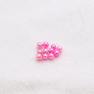 2018 producto caliente clásico redondo teñido 6-7mm 100% real natural cultivadas de agua dulce suelta perlas de color rosa - Product Image 2