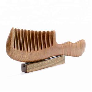 Pettine per baffi e pidocchi in legno di buona vendita con manico lungo - Product Image 3