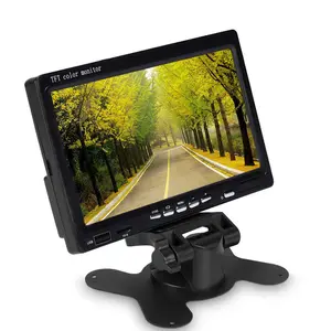 7 polegadas widescreen monitor do carro com TV7 polegadas slim portátil ecrã a cores tft lcd monitor do carro com TV,mp3,mp4, função USB