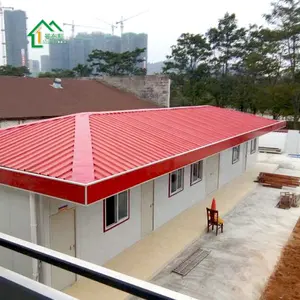 رخيصة الصين حزمة مسطحة سقف المنازل الجاهزة/مكتب مع مرآب أفضل الأسعار للبيع