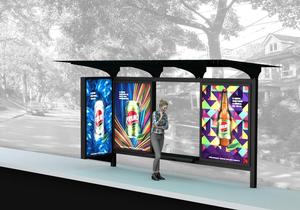 La ciudad de proyecto público inteligente personalizado digital adverstingshelter dimensiones al aire libre parada de autobús - Product Image 2