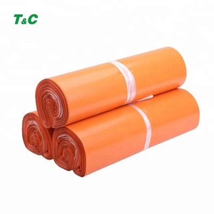 mensajería paquete para el Envío Expreso <span class=keywords><strong>de</strong></span> embalaje <span class=keywords><strong>de</strong></span> mercancías auto-adhesivo Post Mailer plástico naranja bolsas <span class=keywords><strong>de</strong></span> correo - Product Image 4