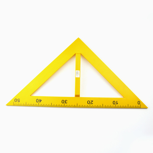 Tùy CHỈNH 60cm màu vàng giáo dục nhựa hình học thước <span class=keywords><strong>Set</strong></span> tam giác vuông cho giáo viên trường văn phòng phẩm một túi OPP - Product Image 6