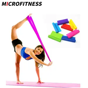 Bandes de résistance de Fitness en Latex, sac PP naturel écologique ou bandes de Yoga Pilates personnalisées Logo client Microfitness