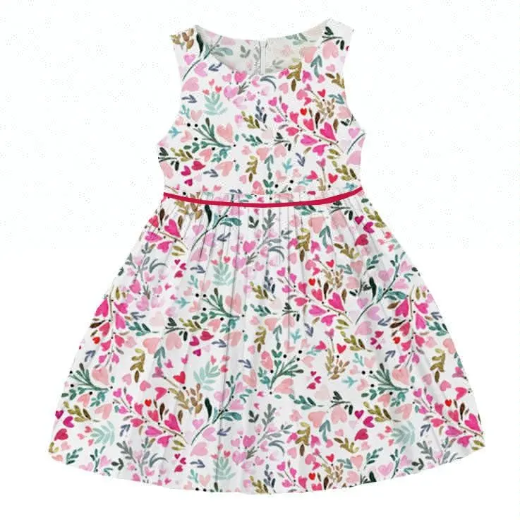 Yüksek kalite güzel çiçek elbise ucuz birçok seçin çocuklar etekler moda tasarım çocuk elbiseler giysileri