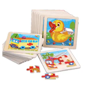 Wooden Puzzle Jigsaw for Children Baby Educational Toy puzzles for kid Cartoon animal car Wooden puzzle Early education