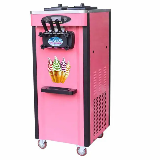 Коммерческая автоматическая машина для производства мягкого мороженого mcdonalds, цена с компрессором