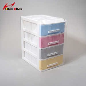 Masaüstü plastik depolama dolabı kız popüler 4 katmanlı aracı mini çekmece - Product Image 6