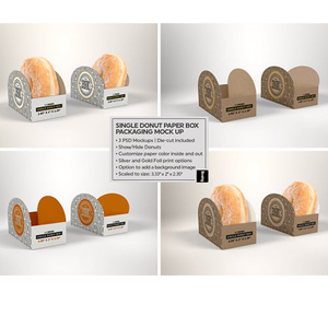 Bán buôn tùy chỉnh <span class=keywords><strong>in</strong></span> mini Donut hộp cá nhân giá rẻ thực phẩm Donut <span class=keywords><strong>container</strong></span> với Matt cán cho Sushi bao bì - Product Image 5