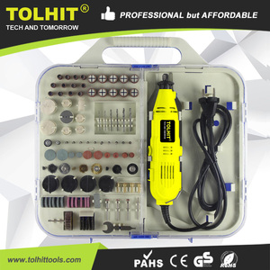 TOLHIT Power <span class=keywords><strong>Dremel</strong></span> outils rotatifs graveur perceuse ensemble d'accessoires avec arbre flexible bricolage électrique Mini meuleuse Kit 163pcs 135W - Product Image 4