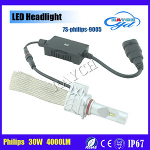 Usine produits 9005 led auto phare 5S sans <span class=keywords><strong>ventilateur</strong></span> type avec le meilleur PHILIP LUXEON ZES puce - Product Image 1