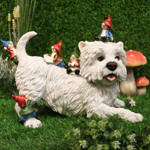 China Manufacturer Resin Unique Custom Design Dog <strong>Funny</strong> Garden <strong>Gnomes</strong> - Product Image 4